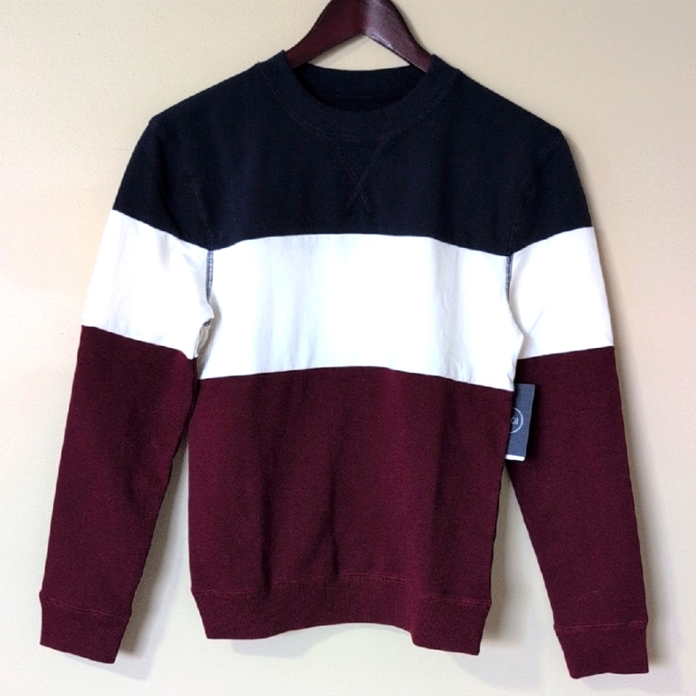 NWT 1901 Colorblock Crewneck Sweater Sz 10/12